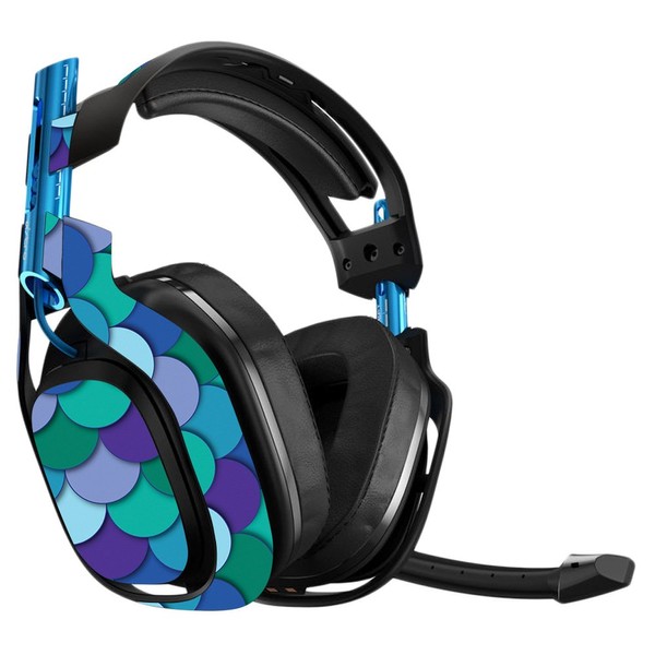 MightySkins Skin Compatible with Astro A50 Gaming Headset - Blue
