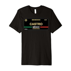 Apellido Castro License Plate Family Last Name Castro Premium T-Shirt