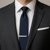 Tie Clips for Men, Shiny Necktie Tie Bar Pinch Clips,