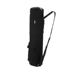 Leapiture Yoga Pad Bag Canvas Yoga Mat Storage Bag Multifunctional Yoga Bag Yoga Carrier Backpack with Adjustable Strap for Yoga Mat Storage