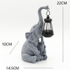 Elephant Solar Lantern,Waterproof Night Light, Lawn Landscape Light,Unique Garden Lamp,Resin