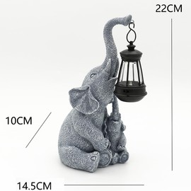 Elephant Solar Lantern,Waterproof Night Light, Lawn Landscape Light,Unique Garden Lamp,Resin Ornaments,Yard Decorations,for Garden,Office,Home