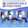 Aieve Airplane Footrest (Memory Foam), Portable Travel Foot Hammock -