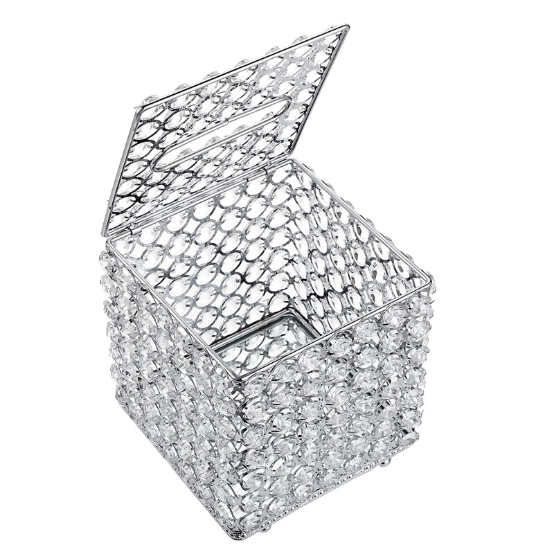 SUMTree Crystal Household Cube Facial Tissue Box Holder, Square Tissue