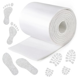 NEBRANCY Adhesive Felt Premium Grade, 1/4" x 6" x 2.5yd, Orthopedic Felt Roll Quality Wool Rayon Blend for Provide Cushioning and Support in Pain Foot