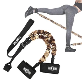 INNSTAR Booty Resistance Band Glute Cord Cable Machine for Hip Home Workout Cable Kickbacks with Instructions & Carry Bag 100 LBS