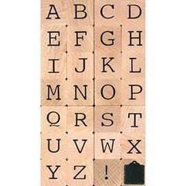 Artemio 2 cm Alphabet Großbuchstaben Briefmarken Set