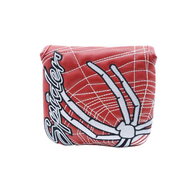 zalati Golf Putter Cover Club Mallet Case with Spider Embroidery