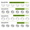 Veumoie Pearl Snaps for Fabric Snap Pliers, Metal Snap Button