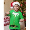 Santa's Helper Elf Christmas Costume Jumbo Print Youth T-Shirt, Youth