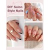 EBANKU Build on Apex Natural Nail Tips, 16 Sizes 480