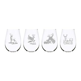 Deers stemless wine glass (set of 4)