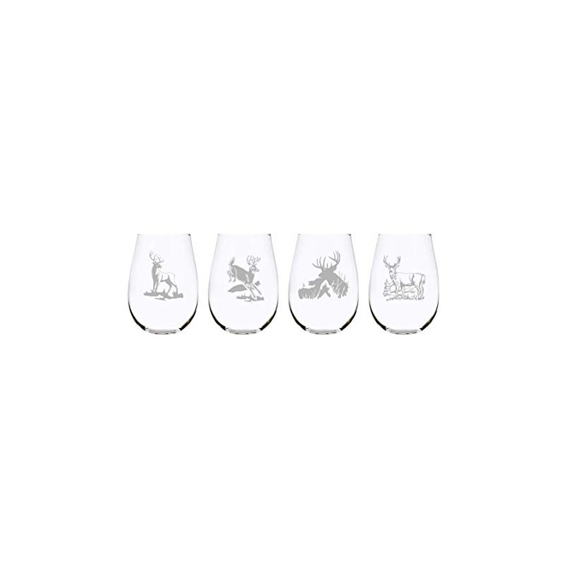 Deers stemless wine glass (set of 4)