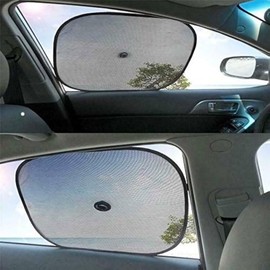Citystores® Sun Shade Screen Protector, 2 Pack, Blackout Car Window UV Protection Blind Mesh, Easy Fit for Rear Side Windows