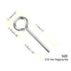 WOODGUILIN 5/32' Hex Dogging Key Set, Full Loop, Key-Ring Style,