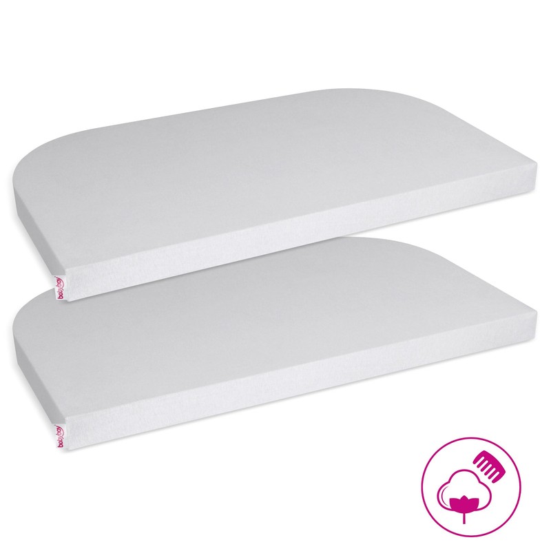 babybay Jersey Fitted Sheet Deluxe Double Pack Fits Maxi, Midi,