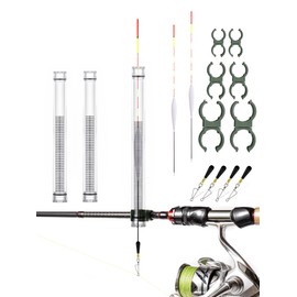 luyawang 2-Pack Fishing Floats Super Sensitive Rod-Mounted Floats, Multi-Scenario Compatible, Quick Response, No Battery Needed, Easy to Observe, DIY Upgradeable, High Stability