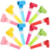 60Pcs 6Cm Assorted Color Party Blowers for Kids, Plastic Whistles