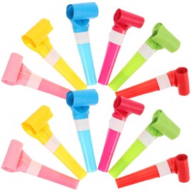 60Pcs 6Cm Assorted Color Party Blowers for Kids, Plastic Whistles Noise Makers for Birthday, Halloween, and Celebrations