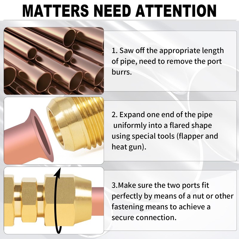 ChillWaves Brass Flare Tube Fittings, SAE 45 Degree 1/2" Flare
