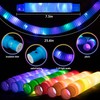 D-FantiX LED Light Up Pop TubesGlow Sticks, Glow Fidget Toy