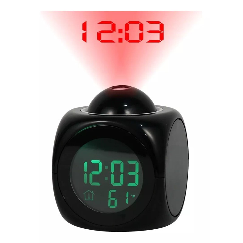 Extreme Beauty Reloj Proyector Despertador Digital Pantalla Lcd Parlante
