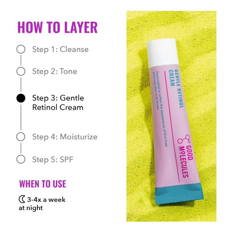 Good Molecules Crema Suave De Retinol - Crema De Noche