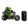 All American Biker Frogs Couple Taking Selfie On Chopper Motorcycle