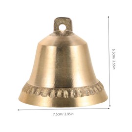 iplusmile Vintage Brass Bells for Crafts Mini Golden Bells for DIY Wind Chime Making Unique Home Decor for Christmas Pet Use Convenient Installation Retro Charm