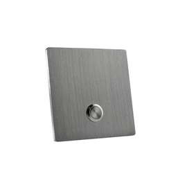 MSH Modern Stainless Hardware Model S1 Stainless Steel Doorbell Button in 304 Stainless Steel 3.54” x 3.54” x 5/32” (4mm thick)