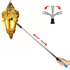 Electric Long Lighter,Retractable Length(11.4in-27.55in),Lgnition Port Can be Rotated 360°,Flameless Electronic Stick Lighter,Wind- & Weatherproof Long Lighter for Kitchen, Grilling, Stove, etc.(blue)