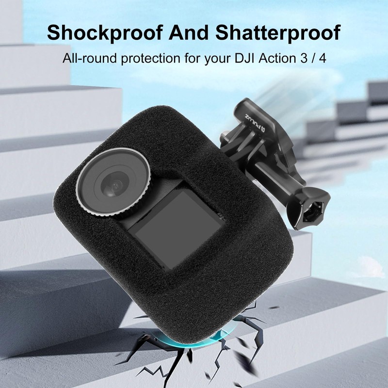 PULUZ Foam Windscreen Housing for DJI Osmo Action 4/3, Foam