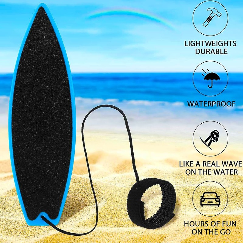 KEMUZ Pack of 5 Mini Surfboard, Finger Surfboard, Fingerboard Car