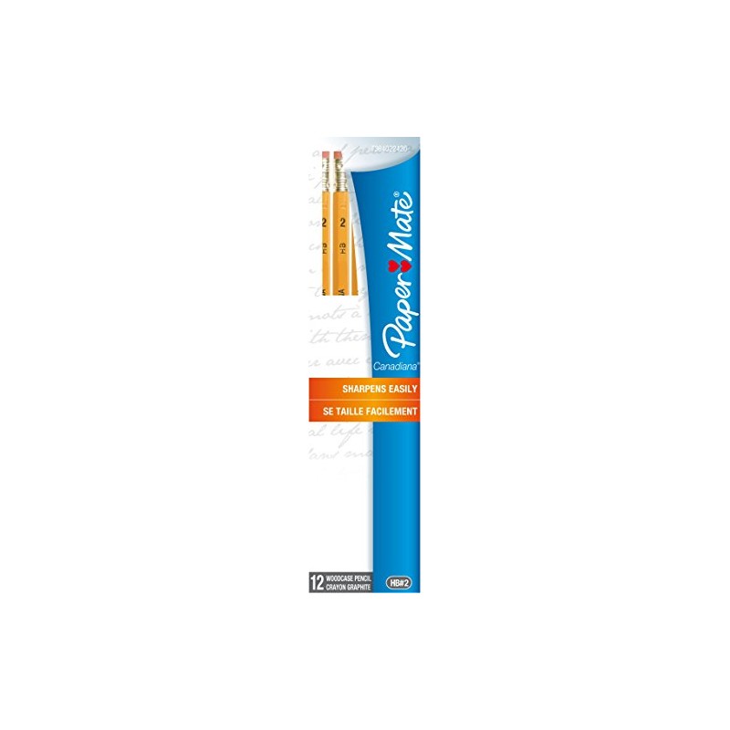 Paper Mate Canadiana Pencil, Classic Wood Pencil № 2, Box