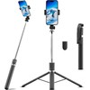 67" Selfie Stick Tripod, Portable Cell Phone Tripod with Wireless
