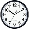 Bernhard Products Black Wall Clock, Large 13-Inch Silent Non Ticking