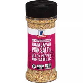 McCormick Himalayan Pink Salt with Black Pepper and Garlic Seasoning, 6.5 oz