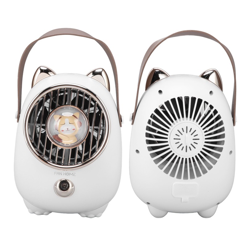 Air Conditioner Fan Multifunctional Portable 350ml Humidifying Spray Usb Rechargeable