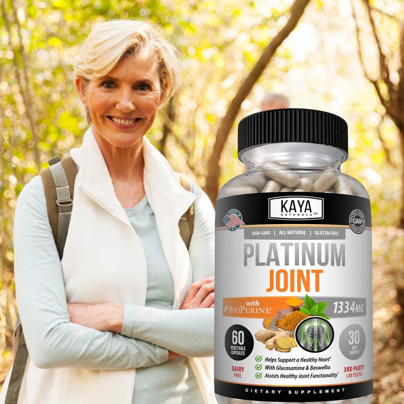 Kaya Naturals Platinum - Nature Made Bioperine, Glucosamine, Turmeric with