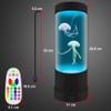 YATOSEEN Jellyfish Lava Lamp, Jellyfish Aquarium Sensor Light, 16 Colour