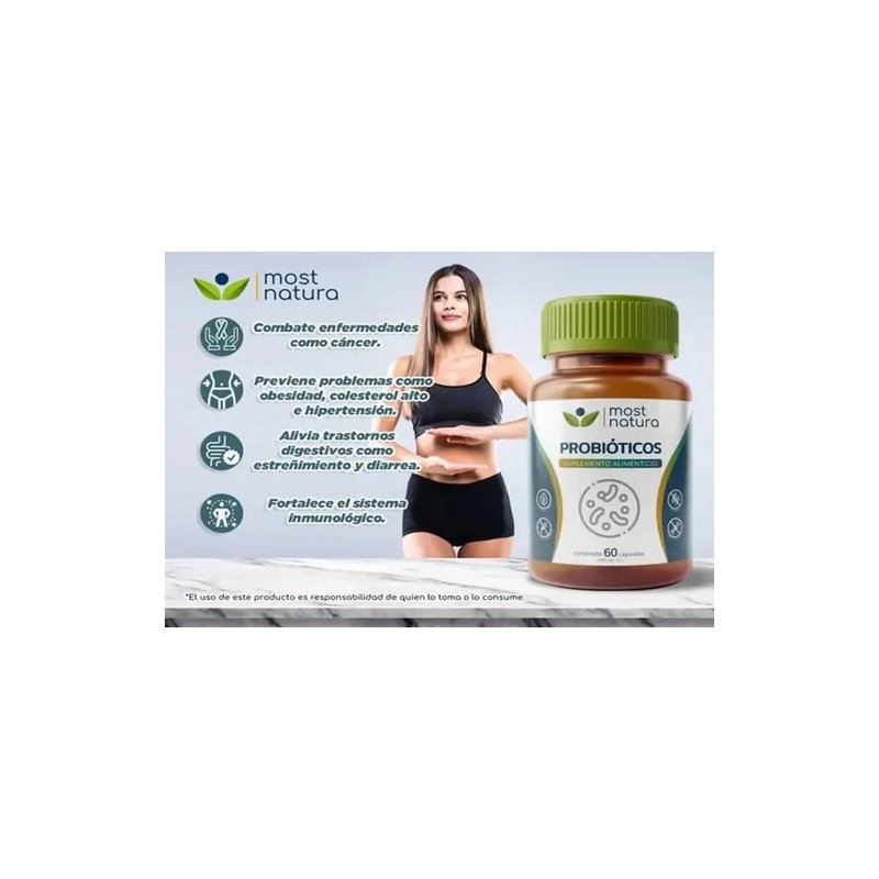 Most Natura Probióticos 10 Billones De Lactobacilius 30c Sabor Sin