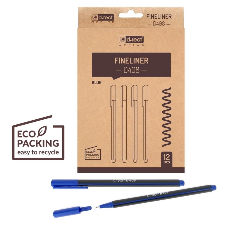 D.RECT D408 Fineliner Pens, Suitable for Everyday Use, Writing and