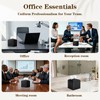 6-Pack Square Tissue Box Cover Holder, Black PU Leather Decorative