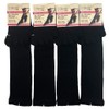 Socks Marché 5 Toe Compression Socks, Solid Black, Pack of