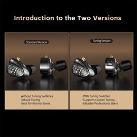 KINBOOFI KZ ZA12 Wired Earphones, 2DD and 4BA Hybrid IEM Earphones, Strong Bass In Ear Headphones, Stereo Sound Earbuds with 3.5mm Jack, Noise Isolating Headset, High Sensitivity In Ear Monitors