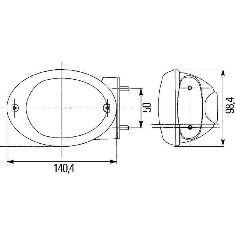 HELLA 2BE 343 130-401 Indicator - Agroluna - mounting -