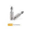 sourcing map 2pcs PZ1 Screwdriver Bit 1/4" Hex Shank 25mm/1"