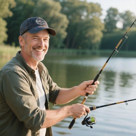 Sunlark Retirement Gift for Men - Washed Cotton Vintage Retired Baseball Cap, Low-Profile Adjustable Dad Hat for Retirement Party & Birthday Gifts Black