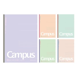 Kokuyo NO-3CBTN-L37X5 Notebook, Campus Notebook, B5, Dot B Rule, Limited, Mineral Color, Pack of 5 Colors