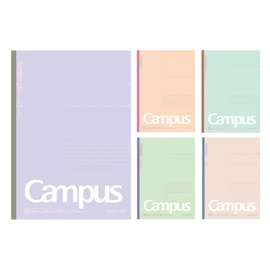 Kokuyo NO-3CBTN-L37X5 Notebook, Campus Notebook, B5, Dot B Rule, Limited, Mineral Color, Pack of 5 Colors